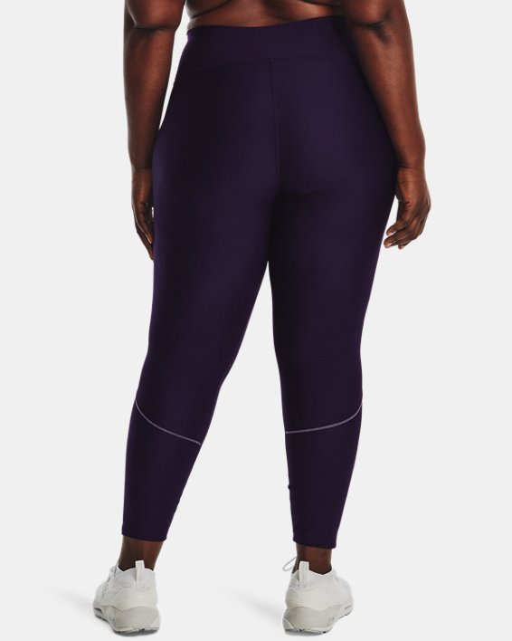 女士HeatGear® No-Slip Waistband九分褲, Purple, pdpMainDesktop image number 1
